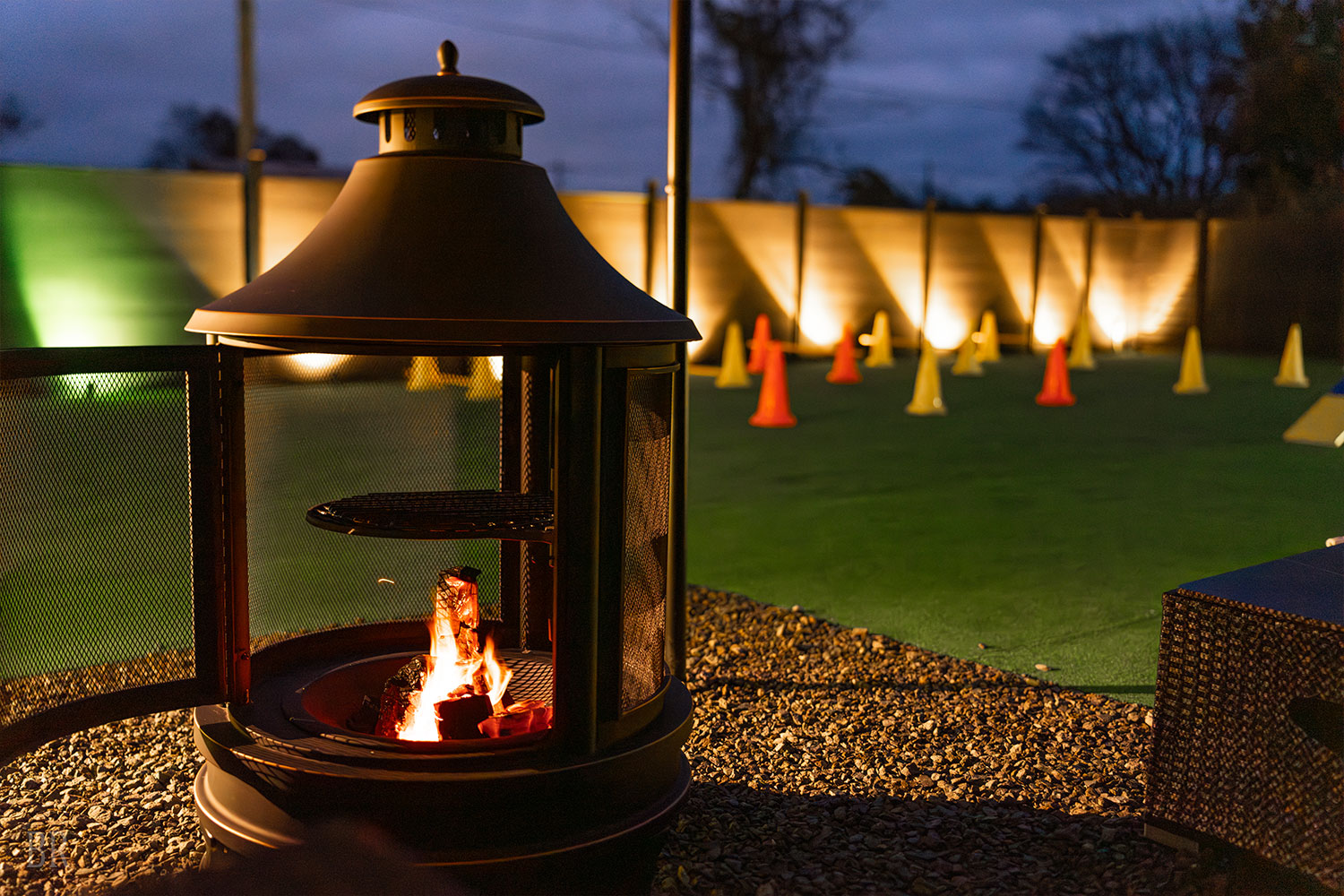 Galaxy Glamping Dog Premium 焚き火